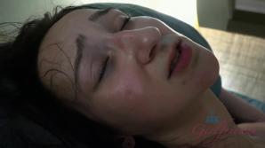 Carmen takes your cum all over her face.